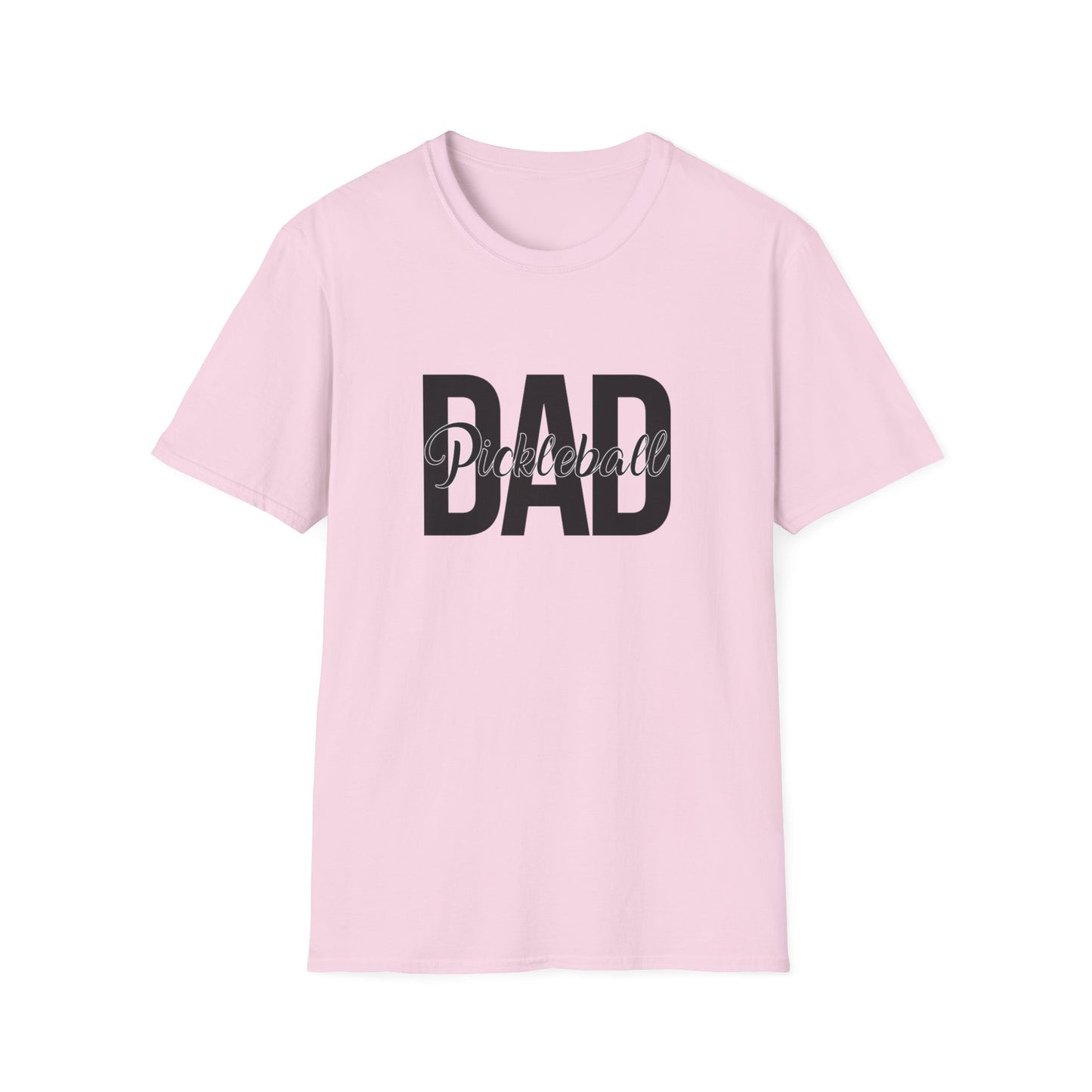 Men's Trendy Pickleball T-shirt - Pickleball Dad Pink