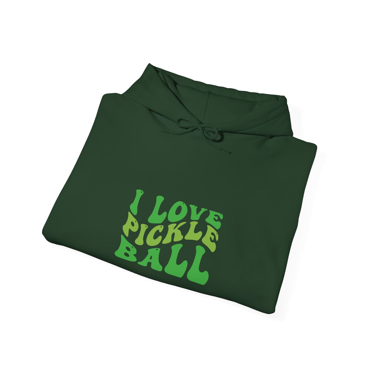 Men's Stylish Pickleball Hoodie - I Love Pickleball