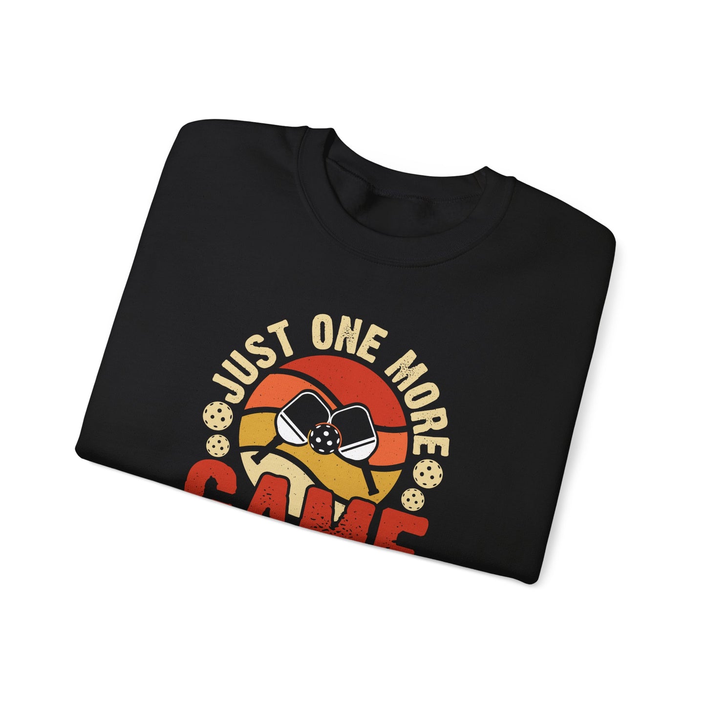 Men's Unique Pickleball Sweatshirt - Just One More Game I Promise