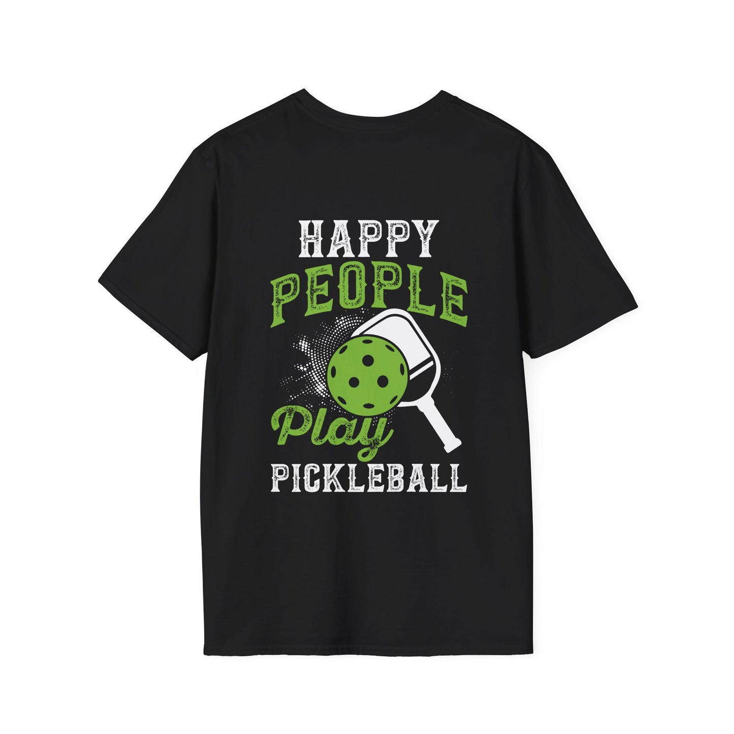 Men's Unique Pickleball T-shirt - Happy People Play Pickleball