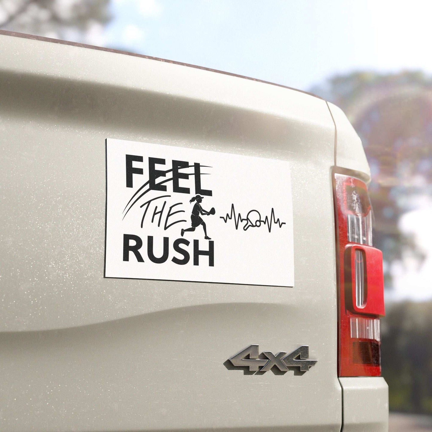 Pickleball Fun Car Magnet - Feel the Rush