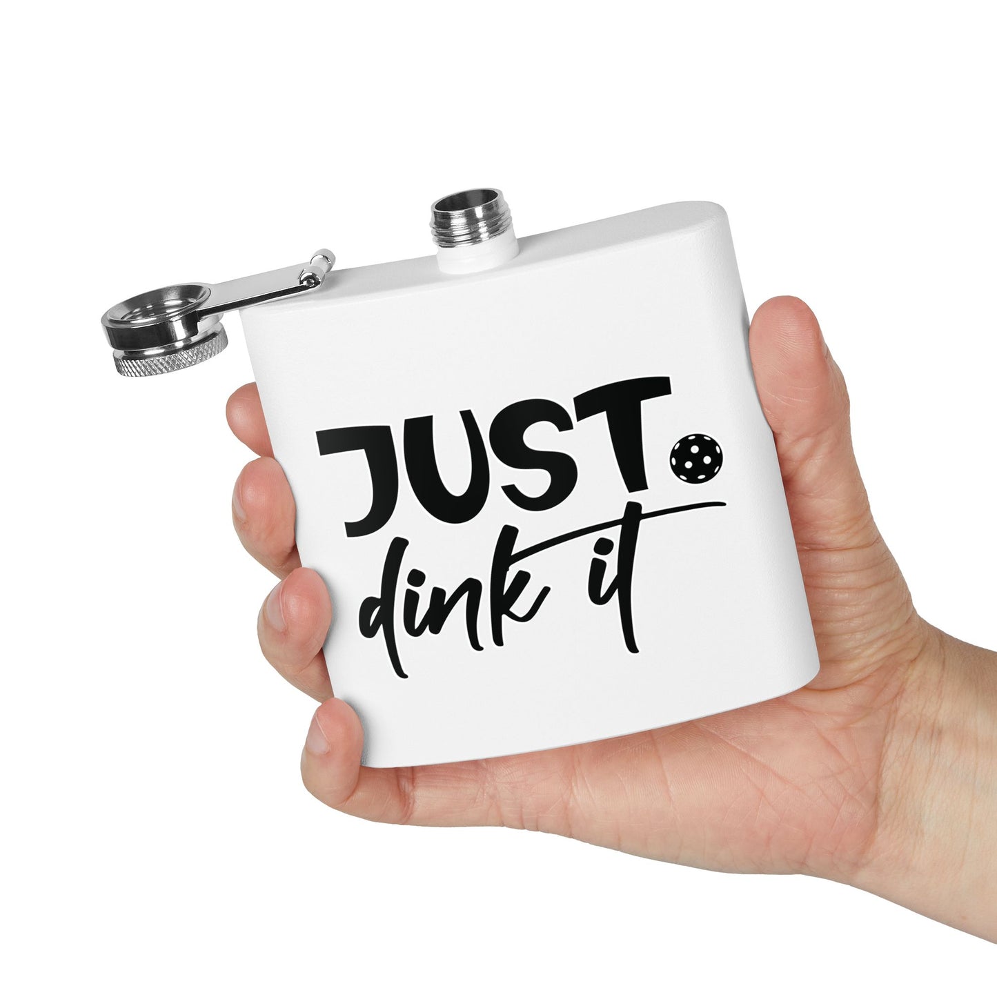 Pickleball Practical Flask - Just Dink It