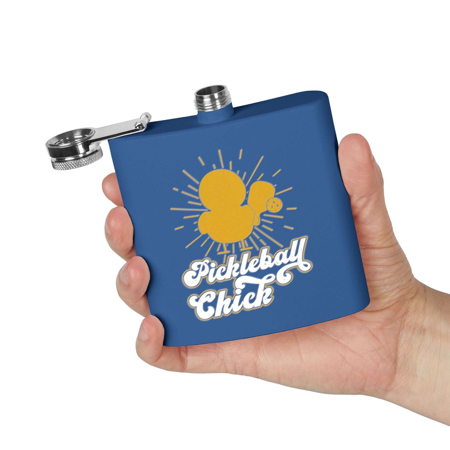 Pickleball Funny Flask - Pickleball Chick
