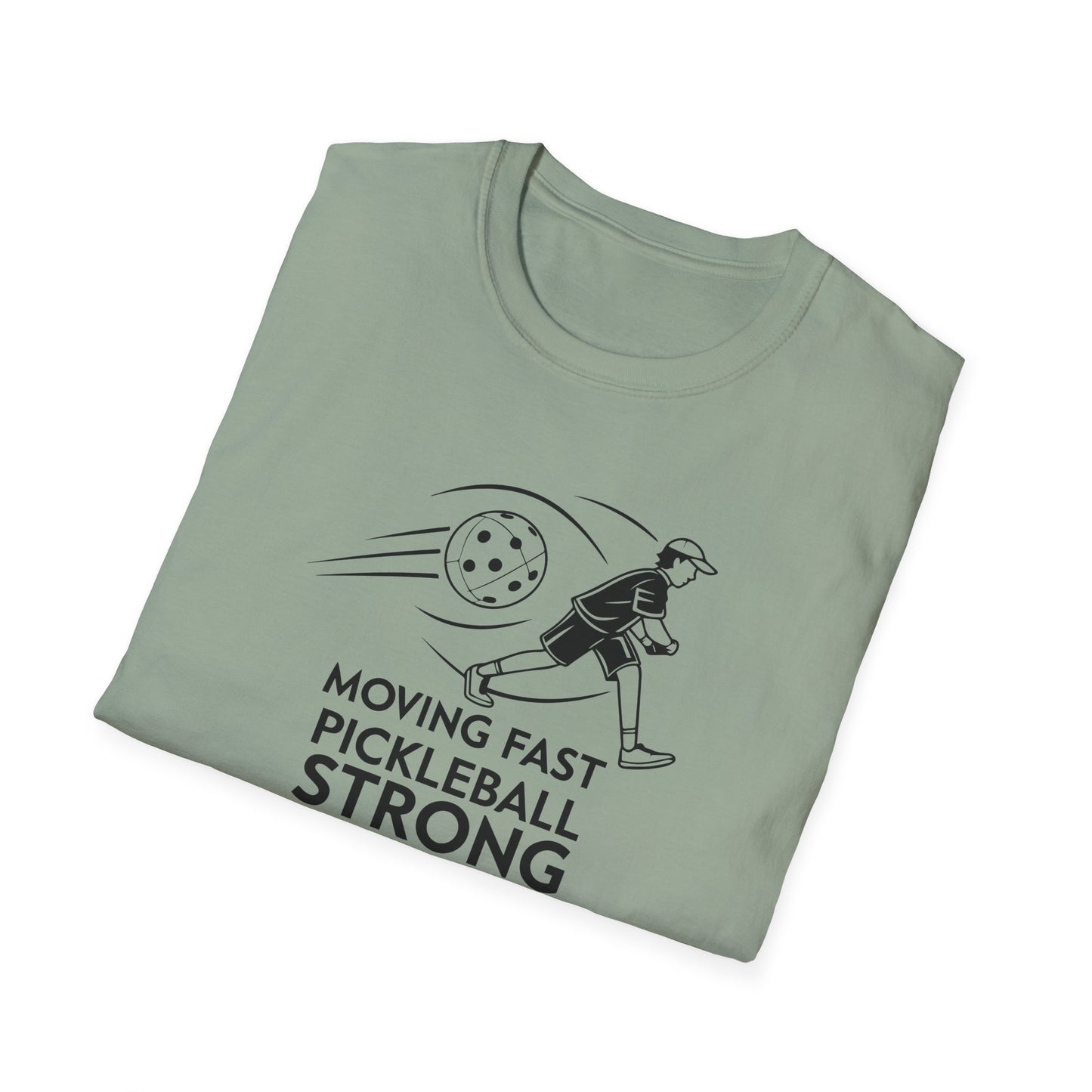 Men's Lightweight Pickleball T-shirt - Moving Fast Pickleball Strong
