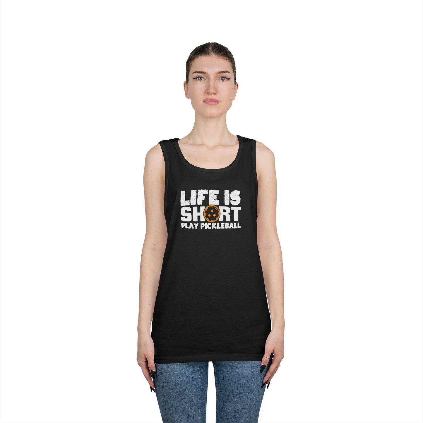 Women's Funny Pickleball Tank Top - Life Is Short Play Pickleball