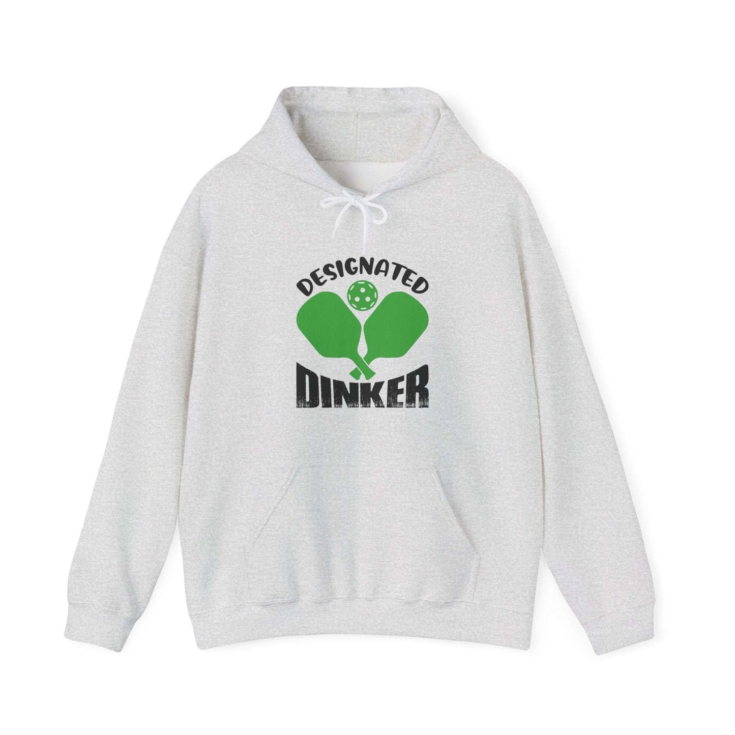 Men's Playful Pickleball Hoodie - Designated Dinker Gray