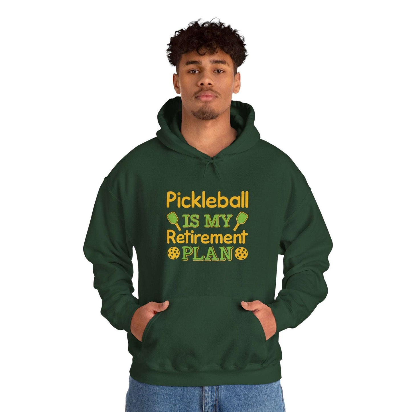 Men's Durable Pickleball Hoodie - Pickleball Is My Retirement Plan