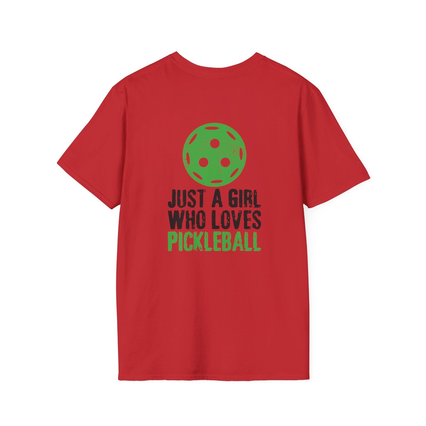 Women's Soft Pickleball T-shirt - Just a Girl Who Loves Pickleball