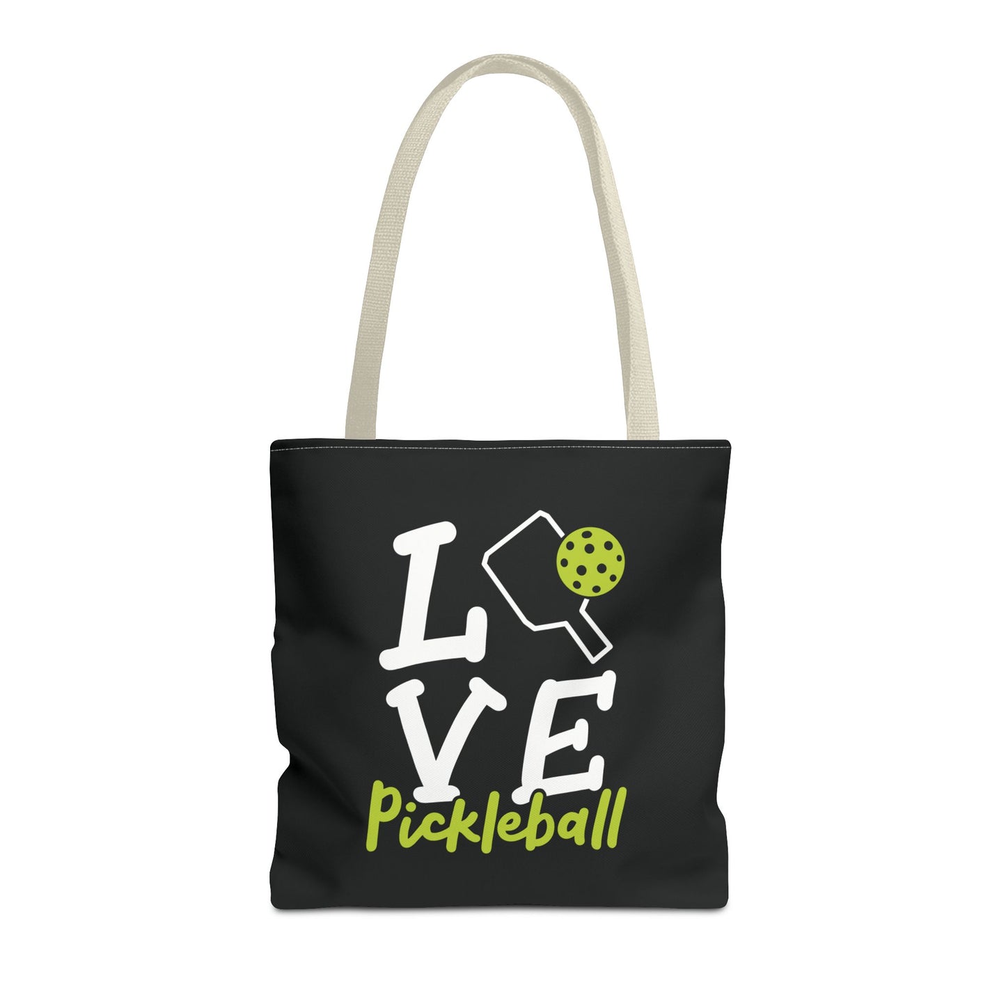 Pickleball Stylish Tote Bag - Love Pickleball Beige