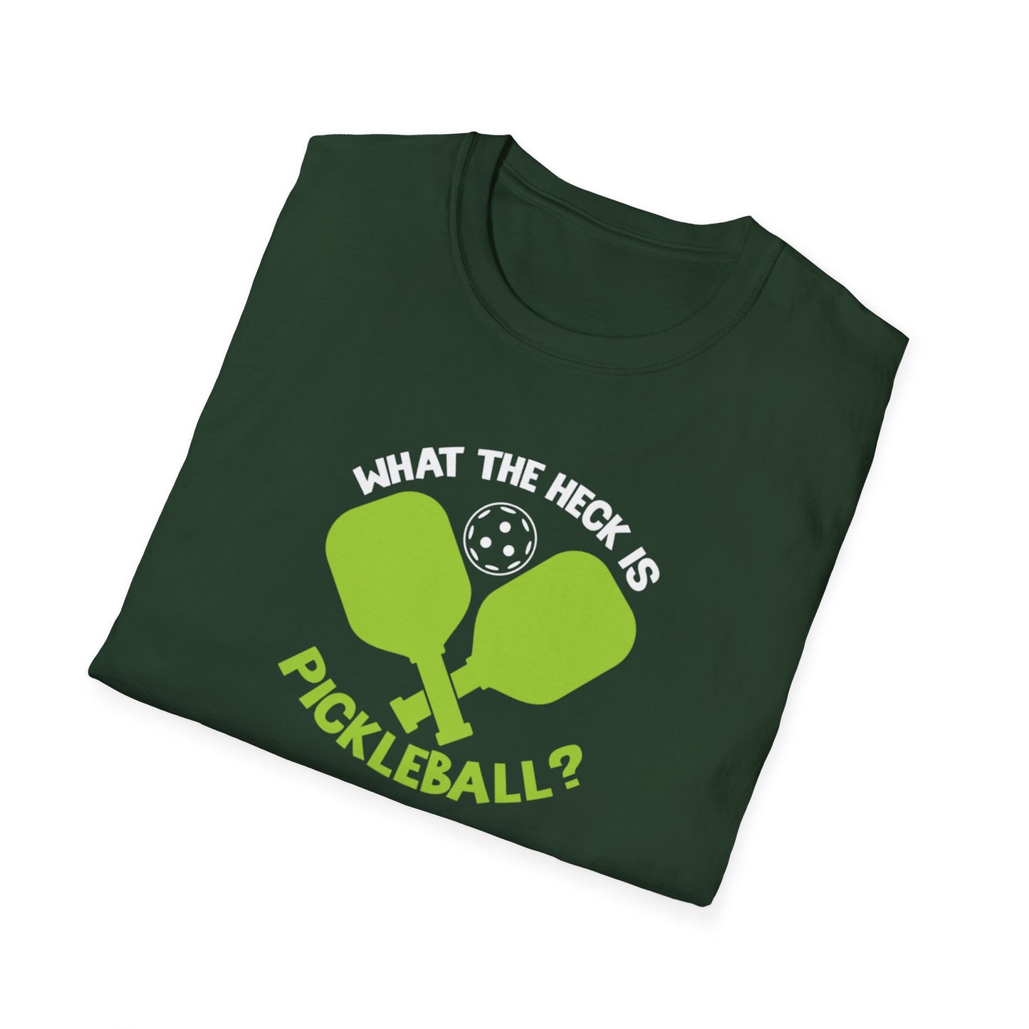 Men's Funny Pickleball T-shirt - What the Heck Is Pickleball?