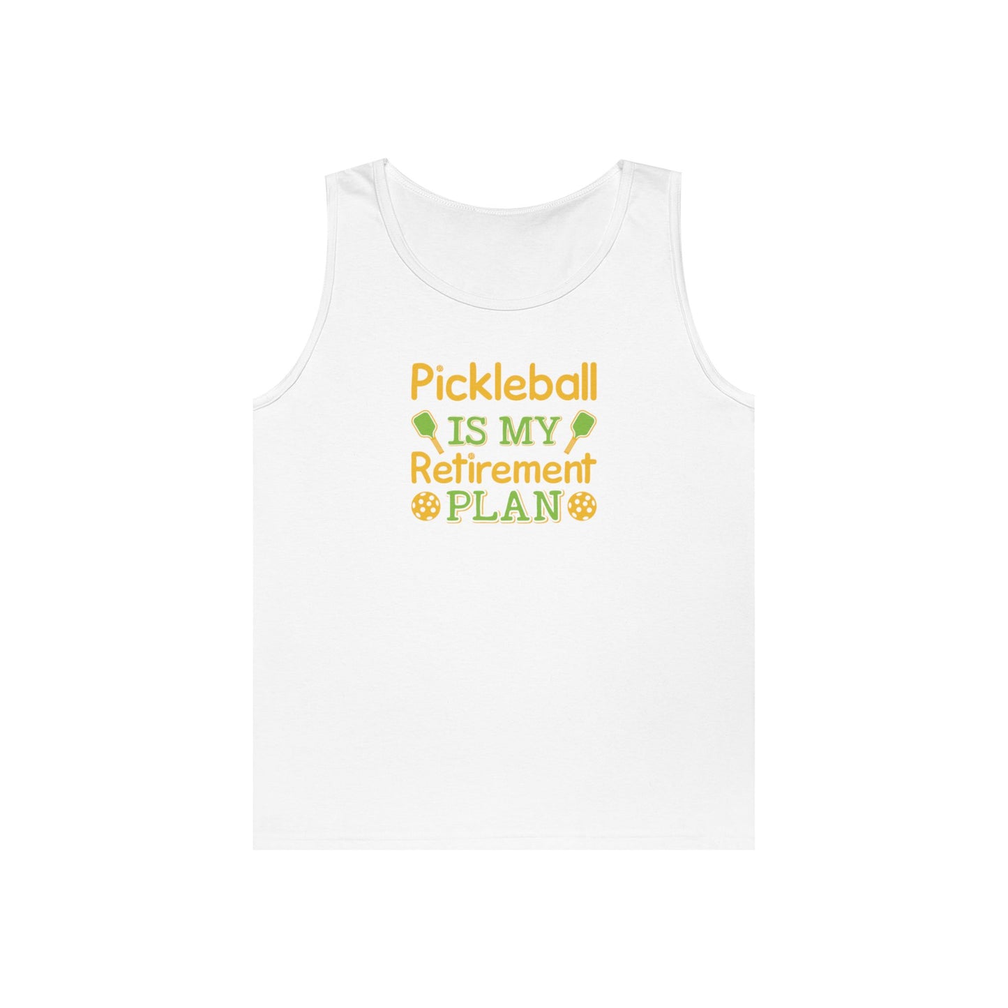 Women's Funny Pickleball Tank Top - Pickleball Is My Retirement Plan White