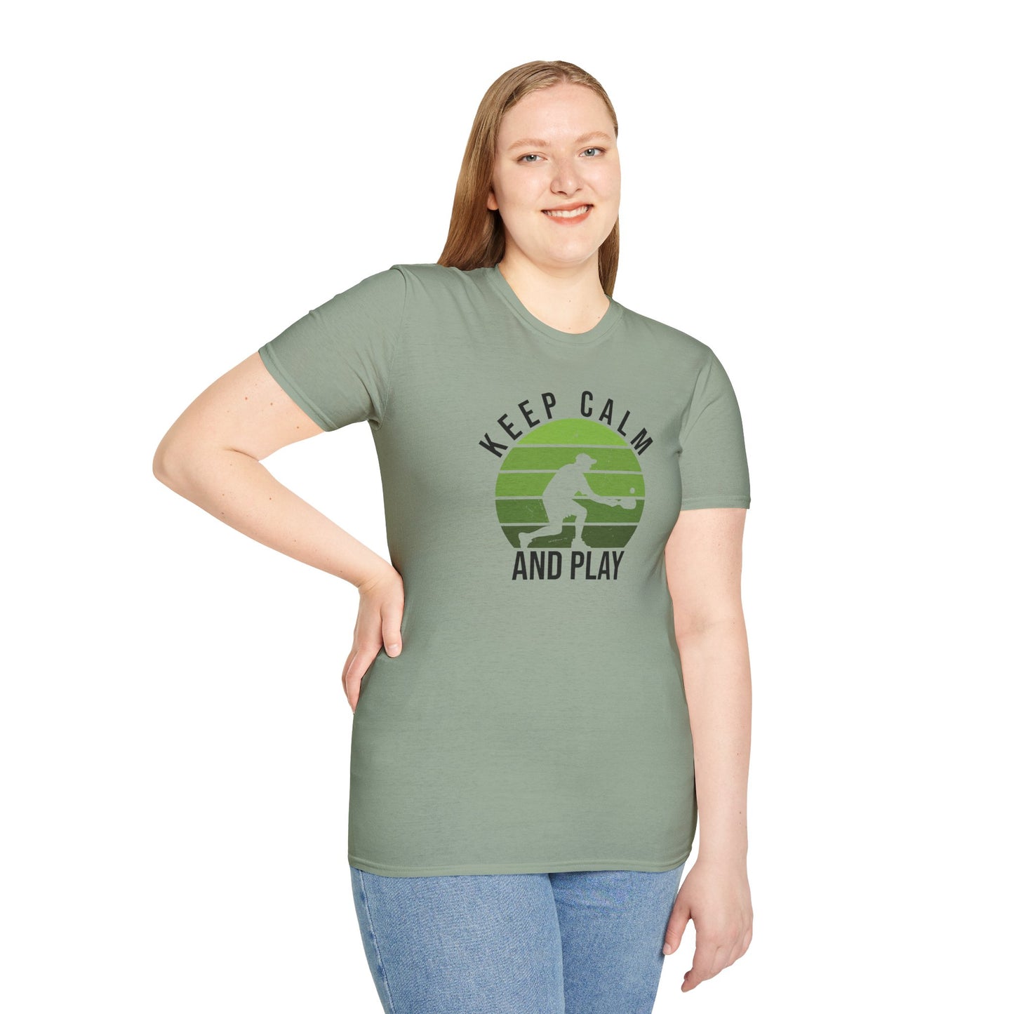 Women's Playful Pickleball T-shirt - Keep Calm and Play