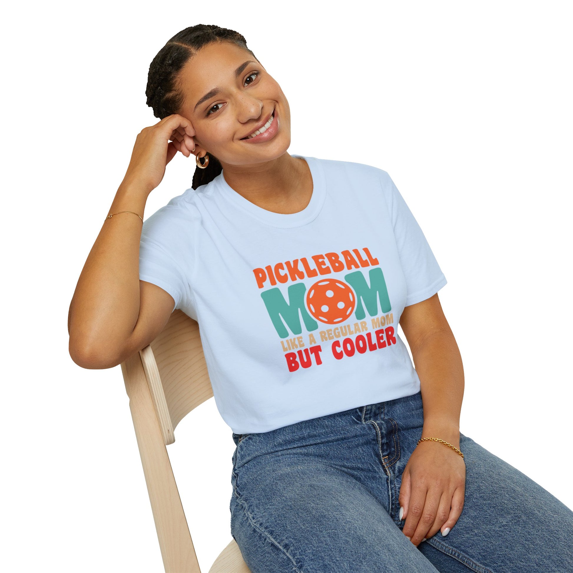 Women's Funny Pickleball T-shirt - Like a Regular Mom but Cooler