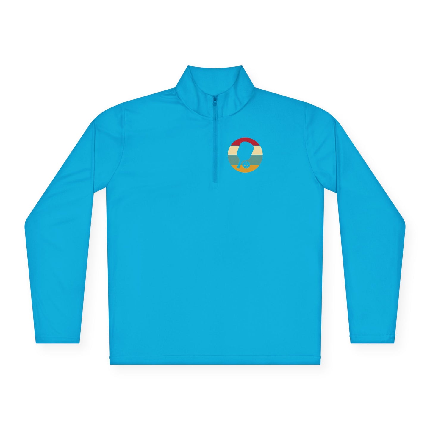 Women's Sporty Pickleball Pullover - Pickleball Retro Blue