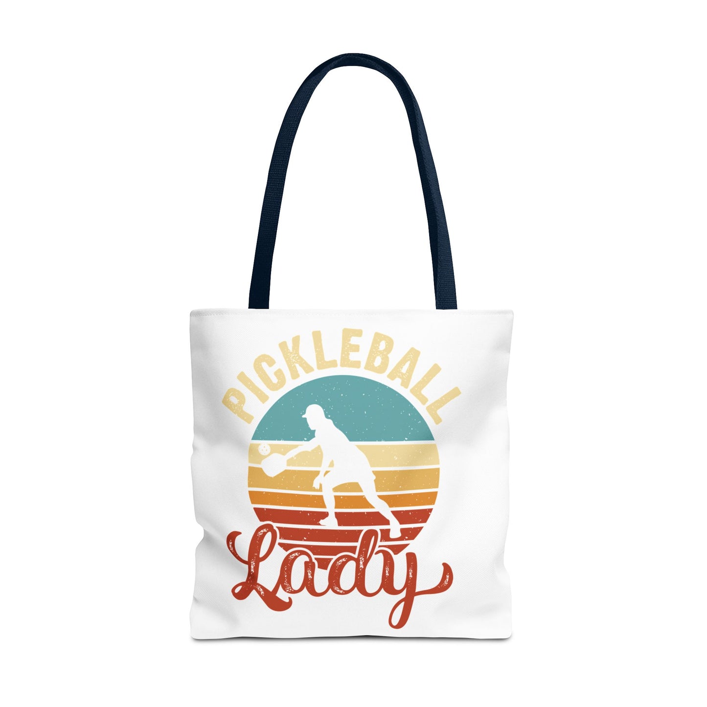 Funny Pickleball Tote Bag - Pickleball Lady Navy