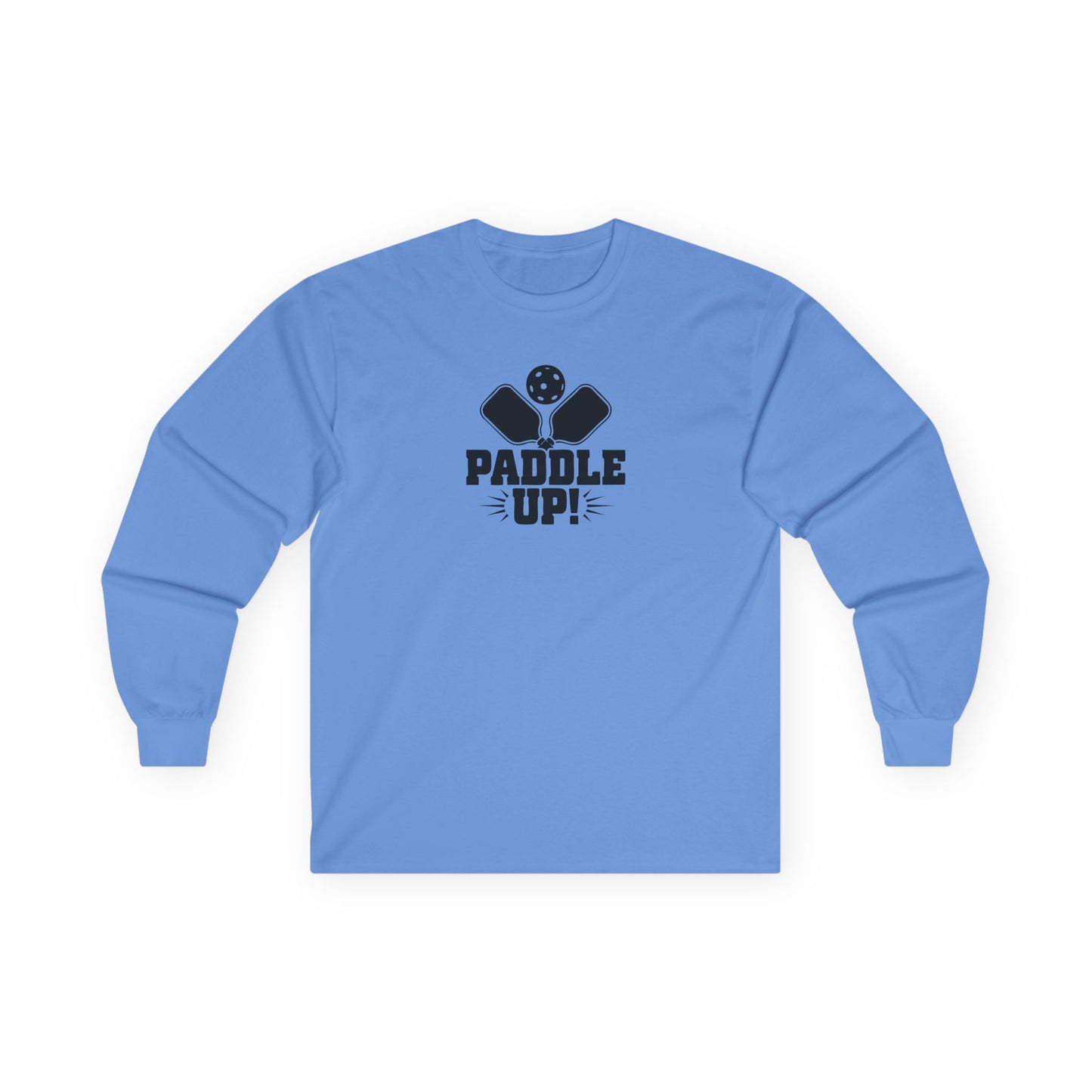 Men's Soft Pickleball Long Sleeves top - Paddle Up Blue