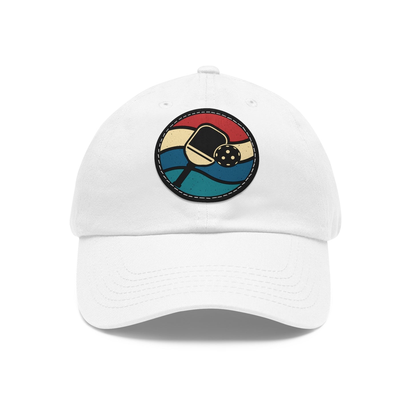 Pickleball Cool Cap - Pickleball Logo Retro White