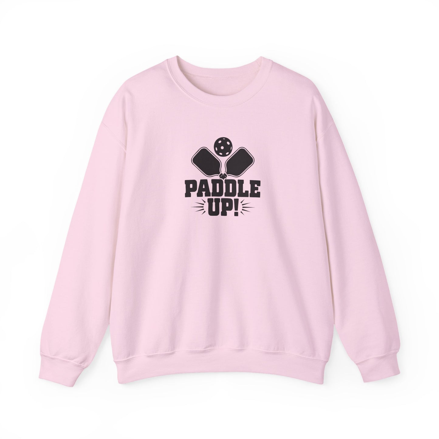 Women's Comfy Pickleball Sweatshirt - Paddle Up Pink