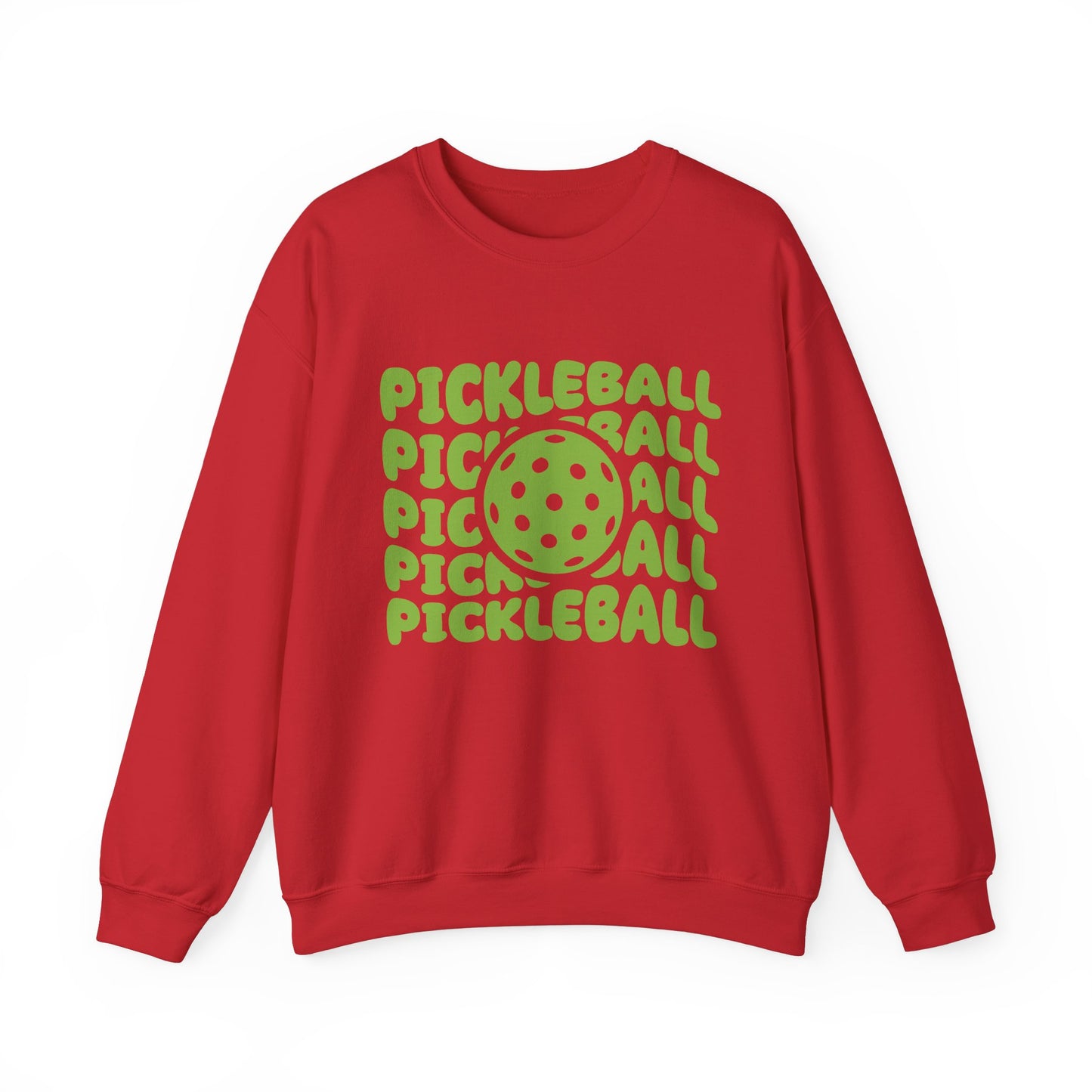 Men's Fun Pickleball Sweatshirt - Pickleball Pop Red