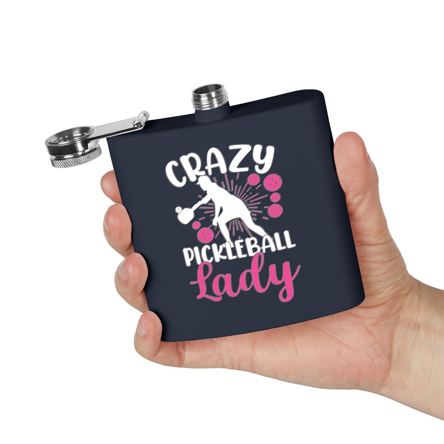 Pickleball Durable Flask - Crazy Pickleball Lady
