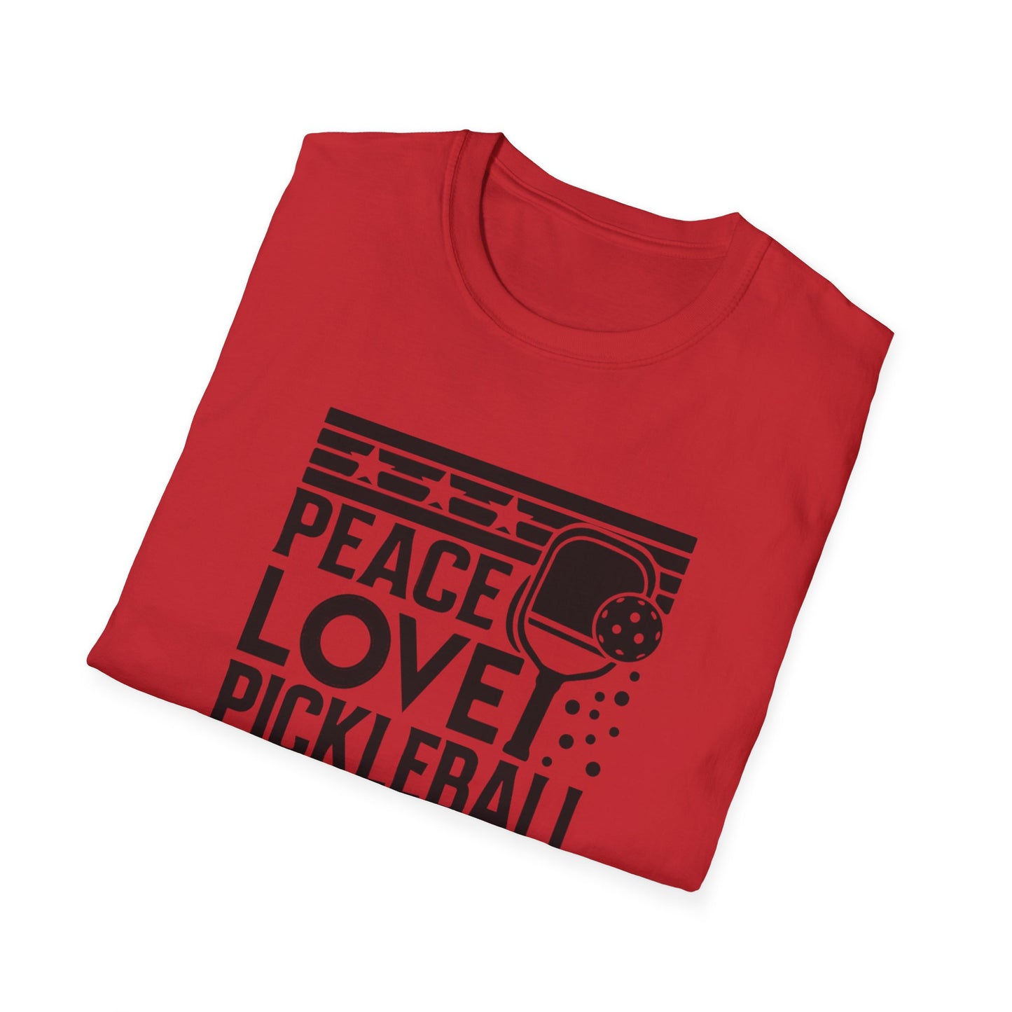 Women's Durable Pickleball T-shirt - Peace love pickleball