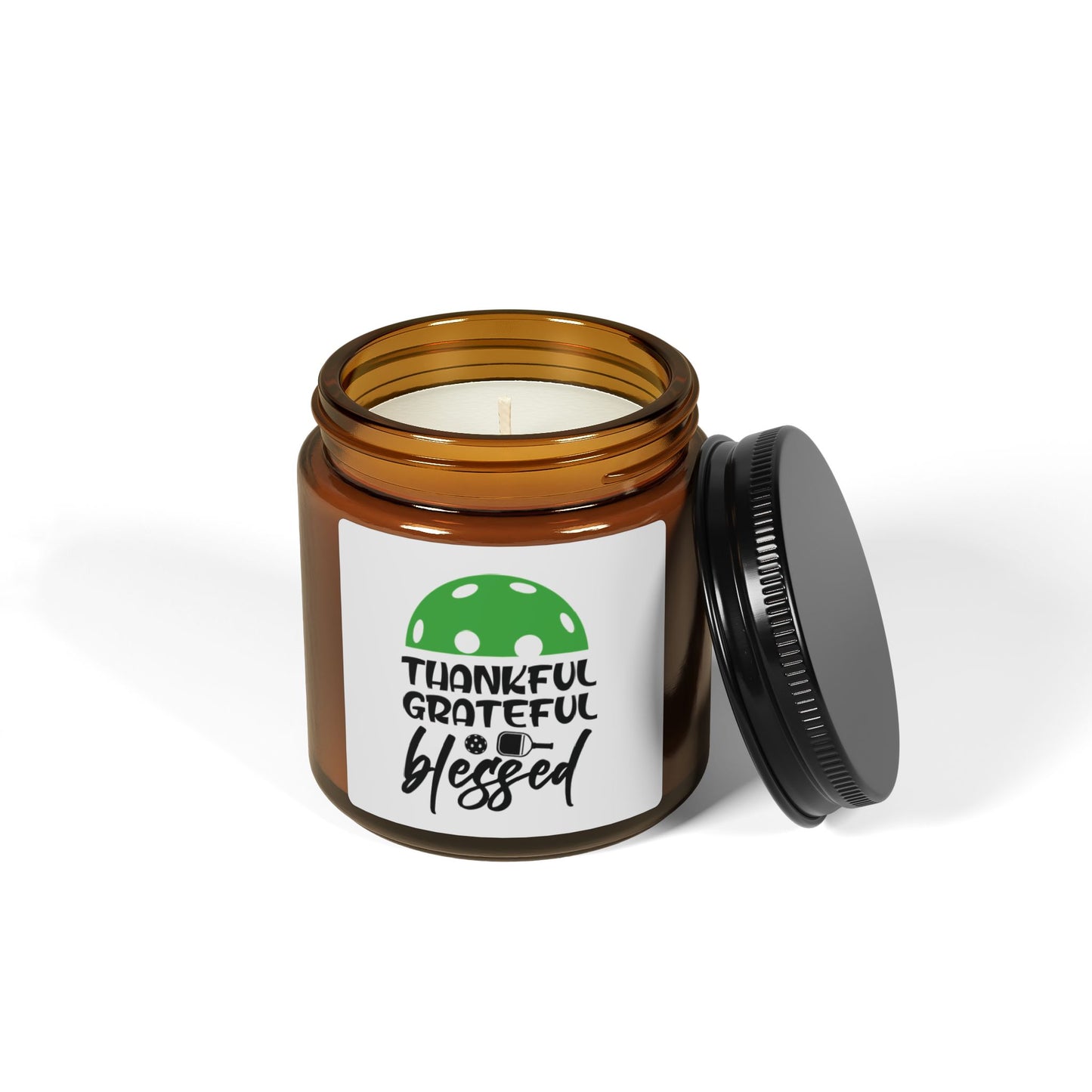 Pickleball Delightful Candle - Thankful Grateful Blessed