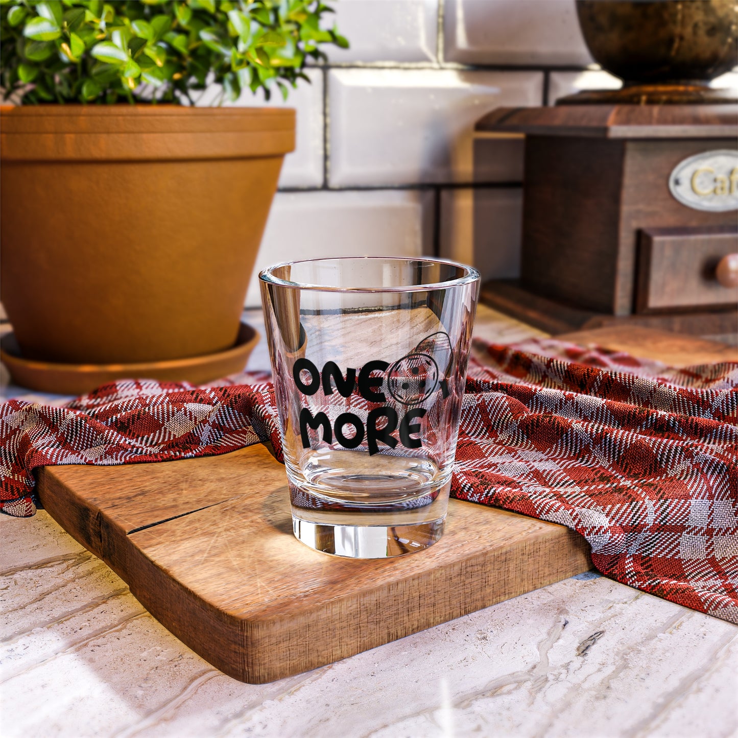 Pickleball Durable Shot Glass - One More