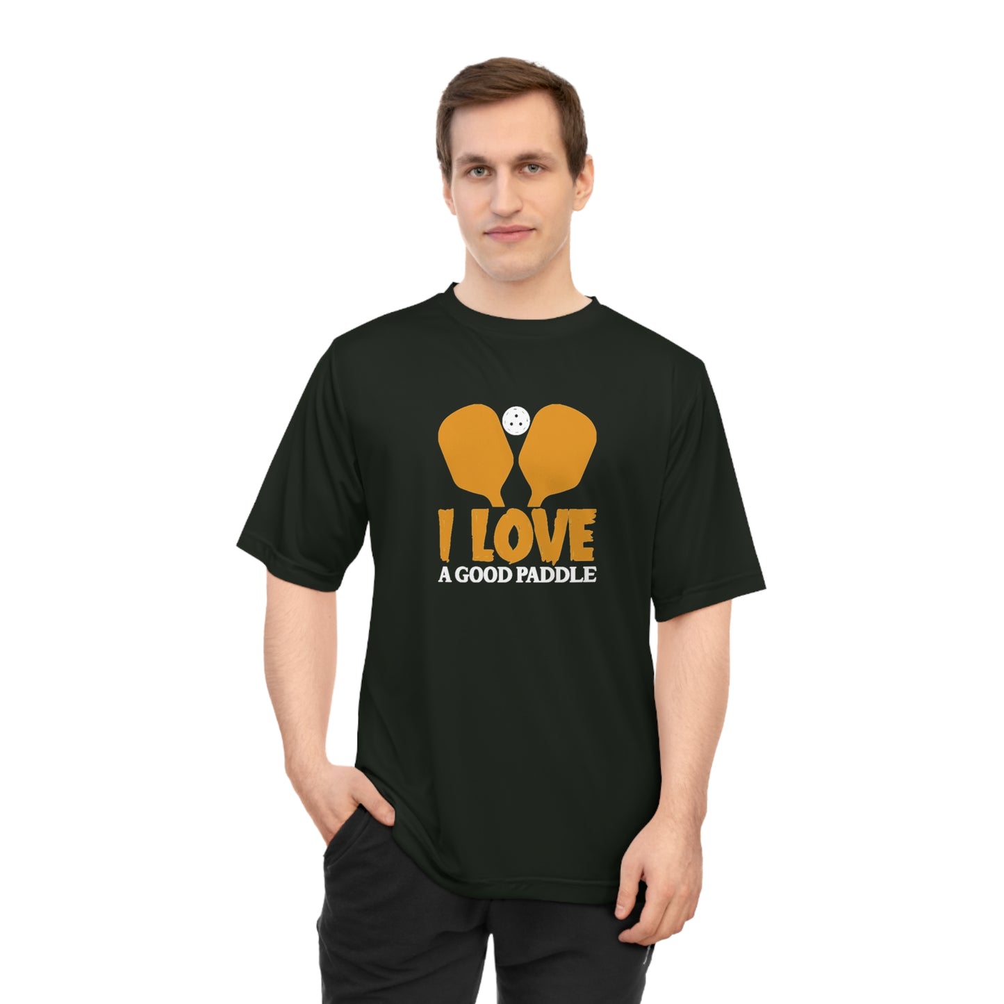 Men's Lightweight Pickleball T-shirt - I Love a Good Paddle