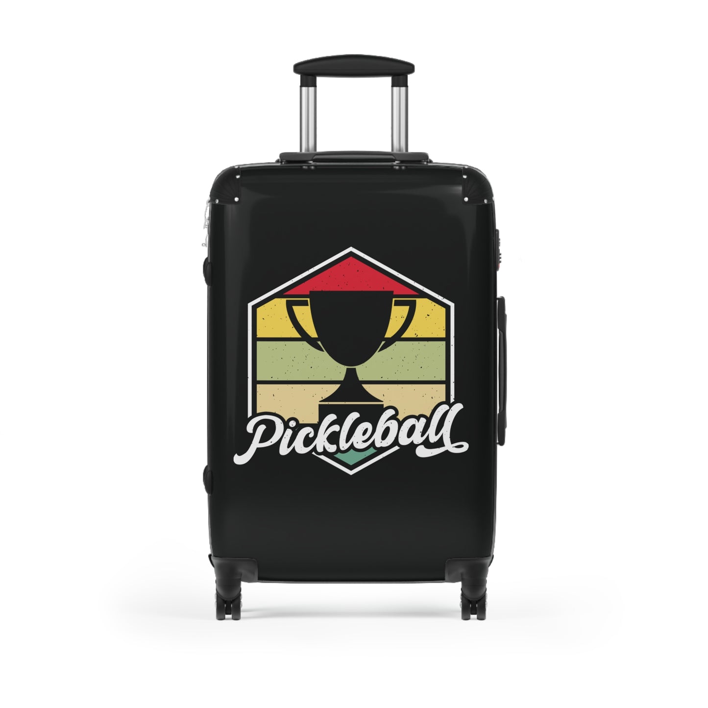Pickleball Cool Suitcase - Pickleball Retro Black