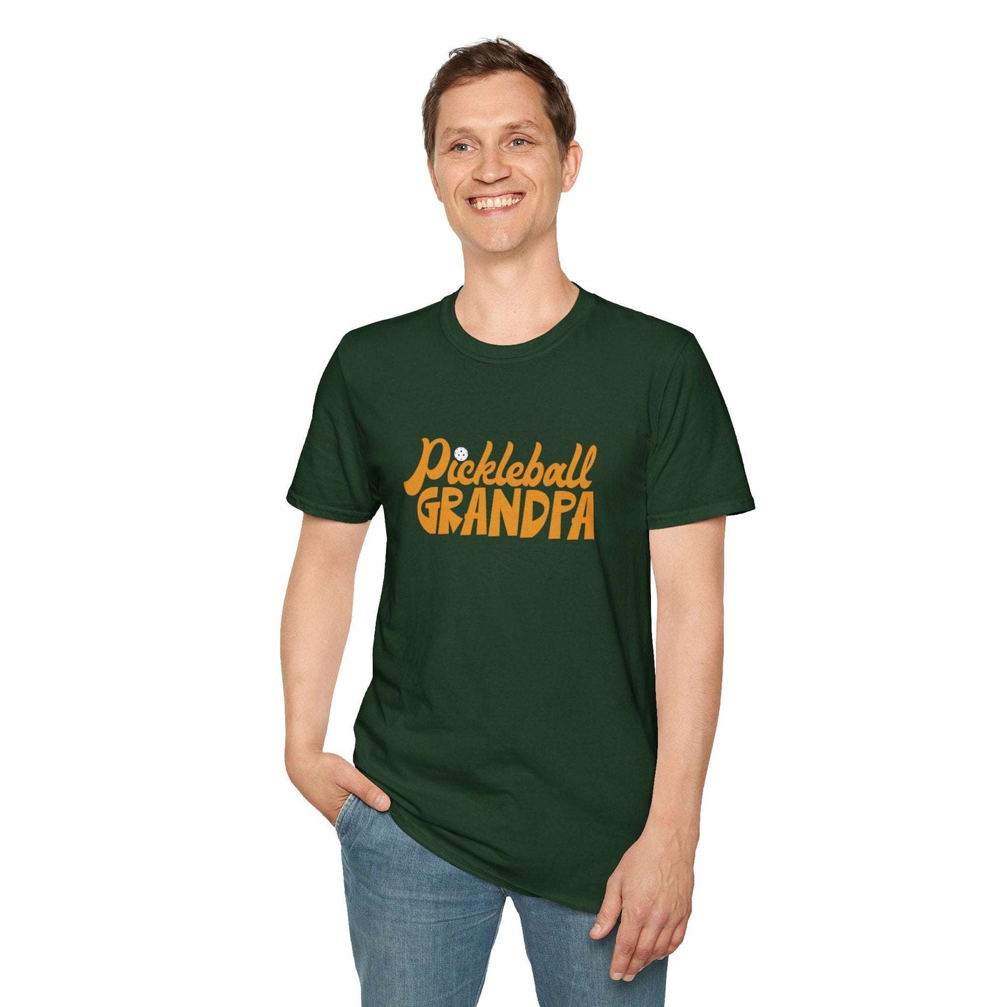 Men's Comfy Pickleball T-shirt - Pickleball Grandpa