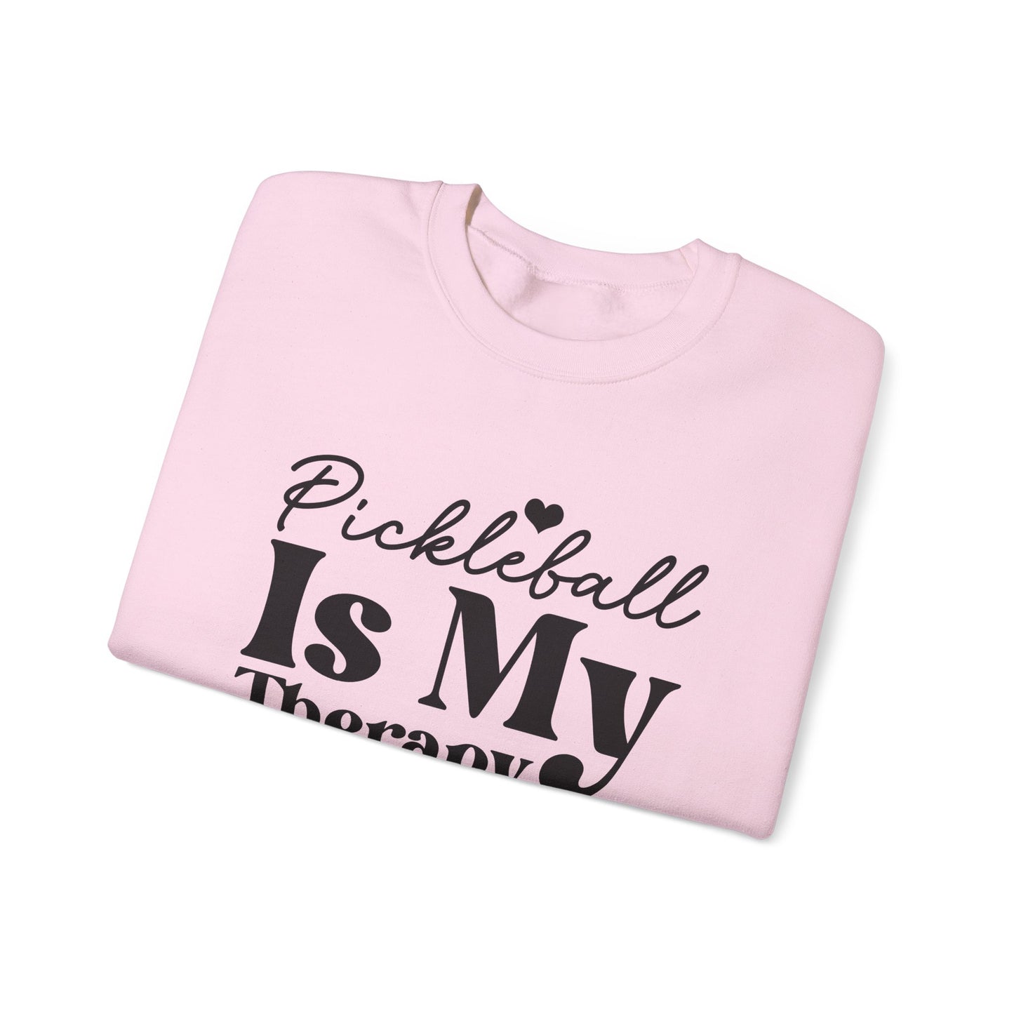 Women's Comfy Pickleball Sweatshirt - Pickleball Is My Therapy