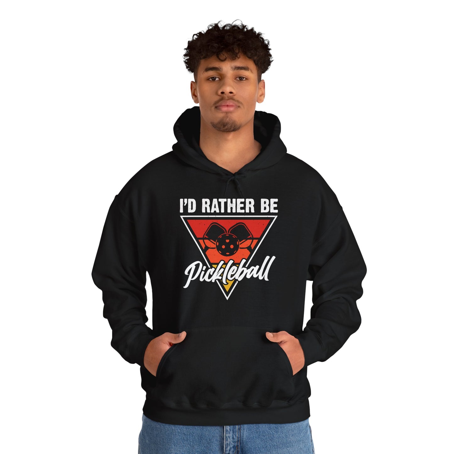 Men's Cool Pickleball Hoodie - I'd Rather Be Pickleball