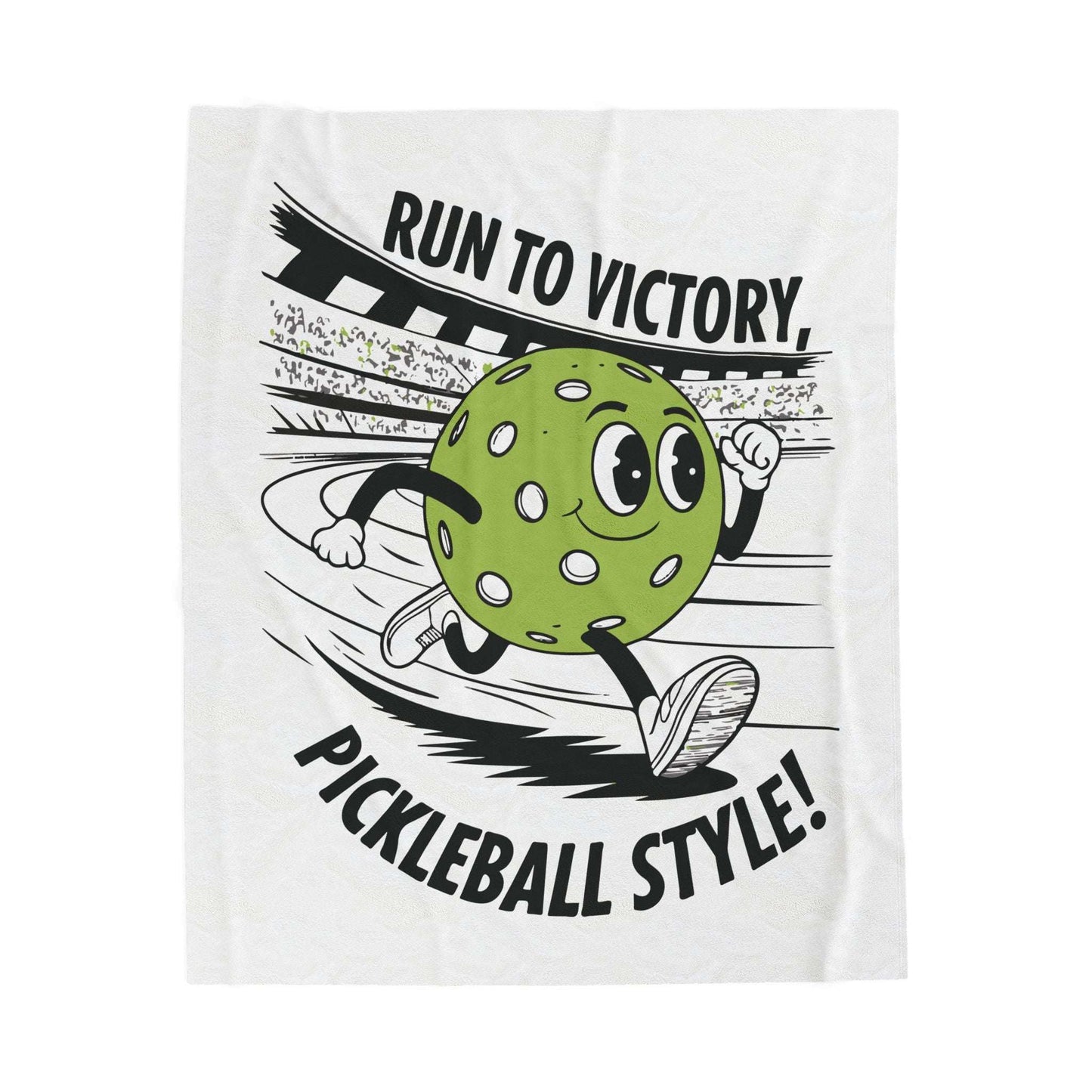 Pickleball Comfy Blanket - Run To Victory Pickleball Style