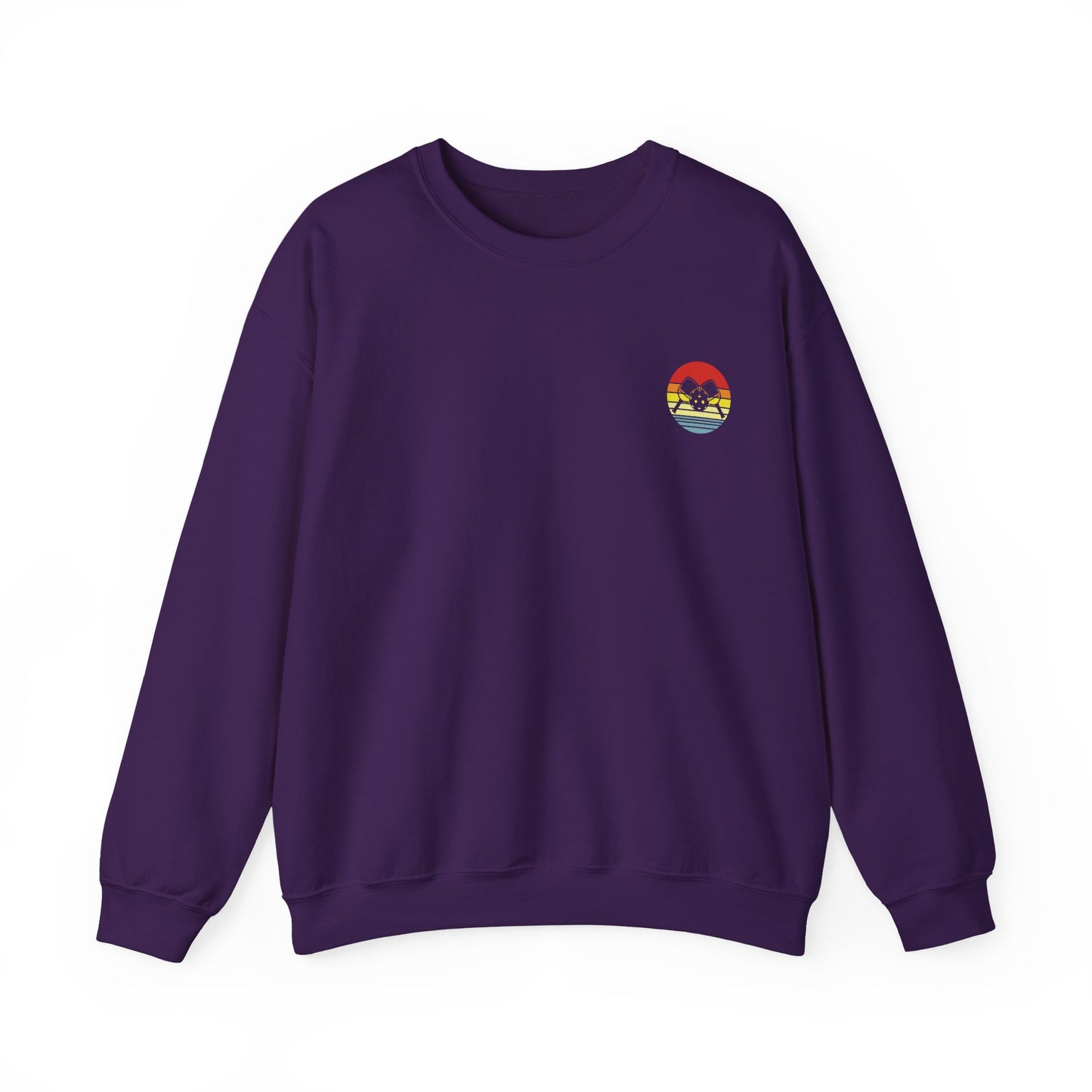 Men's Cool Pickleball Sweatshirt - Just a Guy Who Loves Pickleball Purple