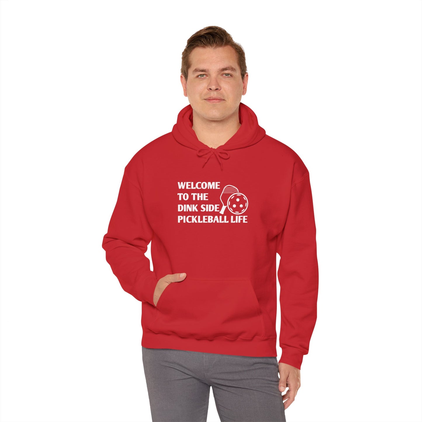 Men's Pickleball Hoodie - Welcome to the Dink Side Pickleball Life