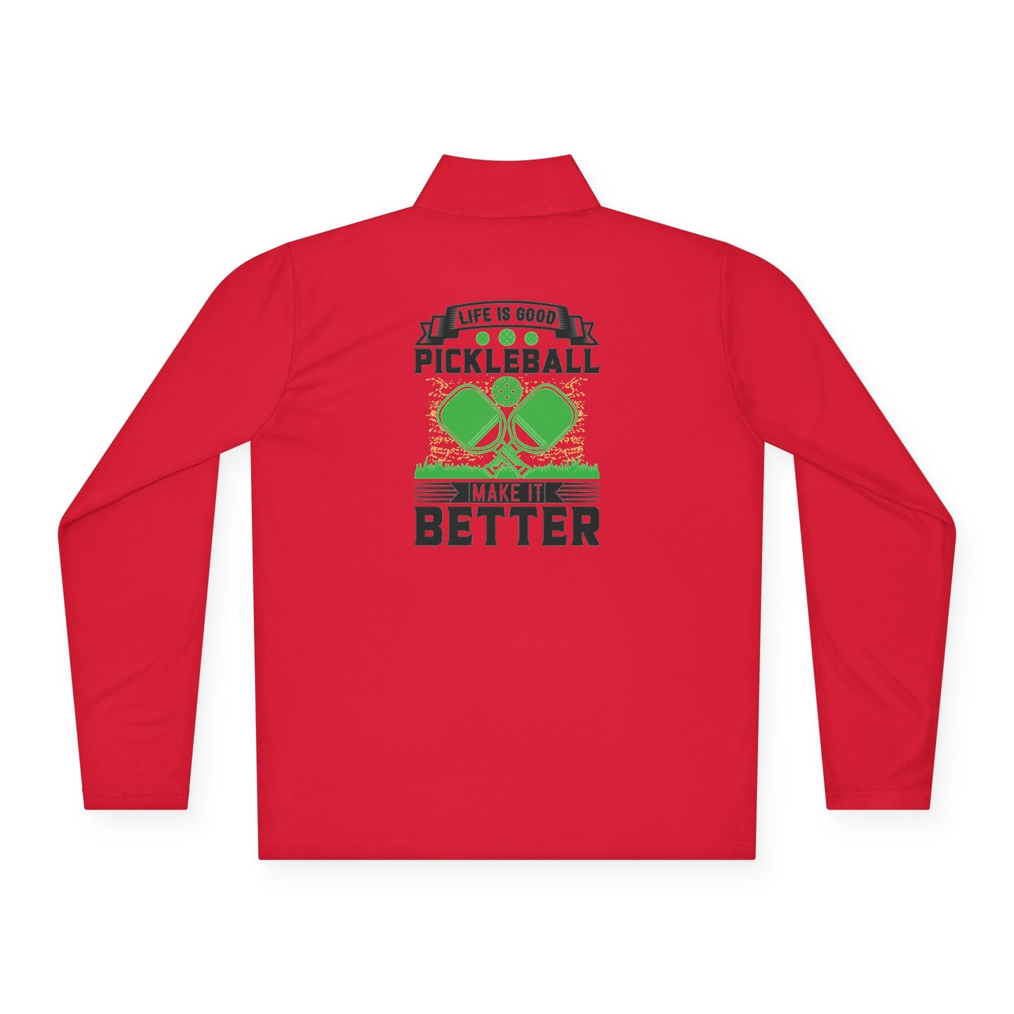 Men's Pickleball Pullover - Life Is Good Pickleball Make It Better
