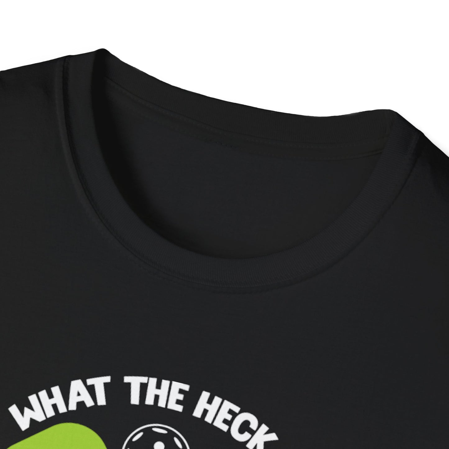 Men's Funny Pickleball T-shirt - What the Heck Is Pickleball?