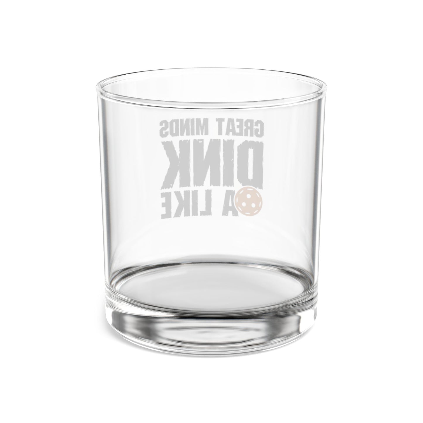 Pickleball Playful Rocks Glass - Great Mind Dink a Like