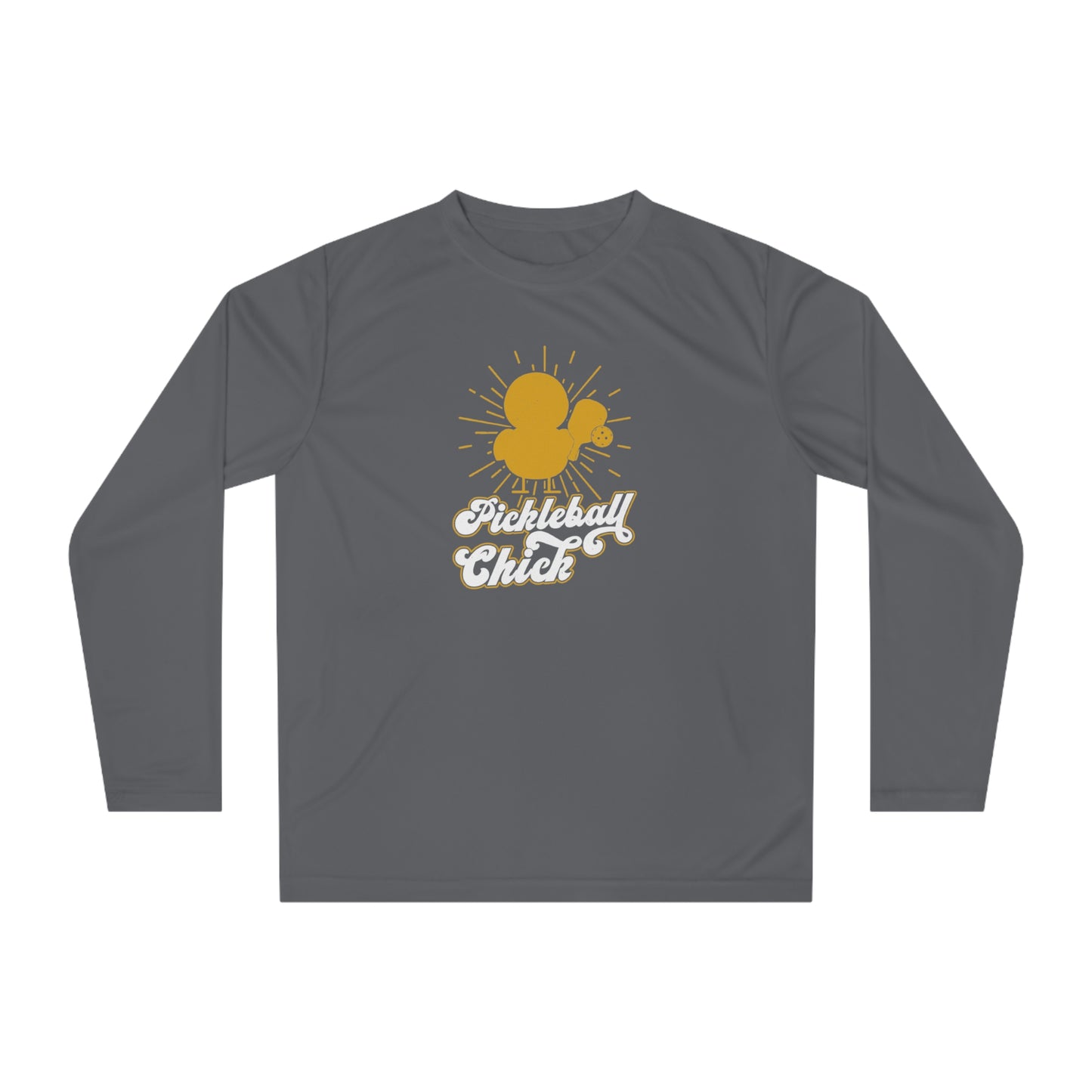 Women's Comfy Pickleball Long Sleeves top - Pickleball Chick Gray