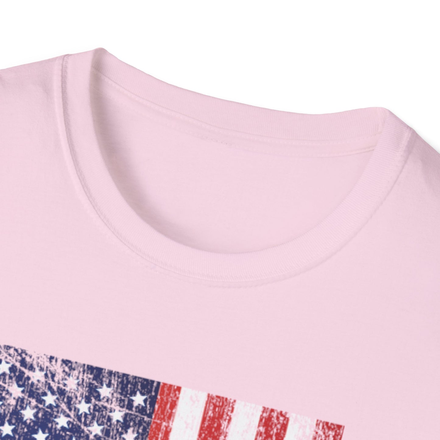 Women's Vibrant Pickleball T-shirt - Pickleball with American Flag