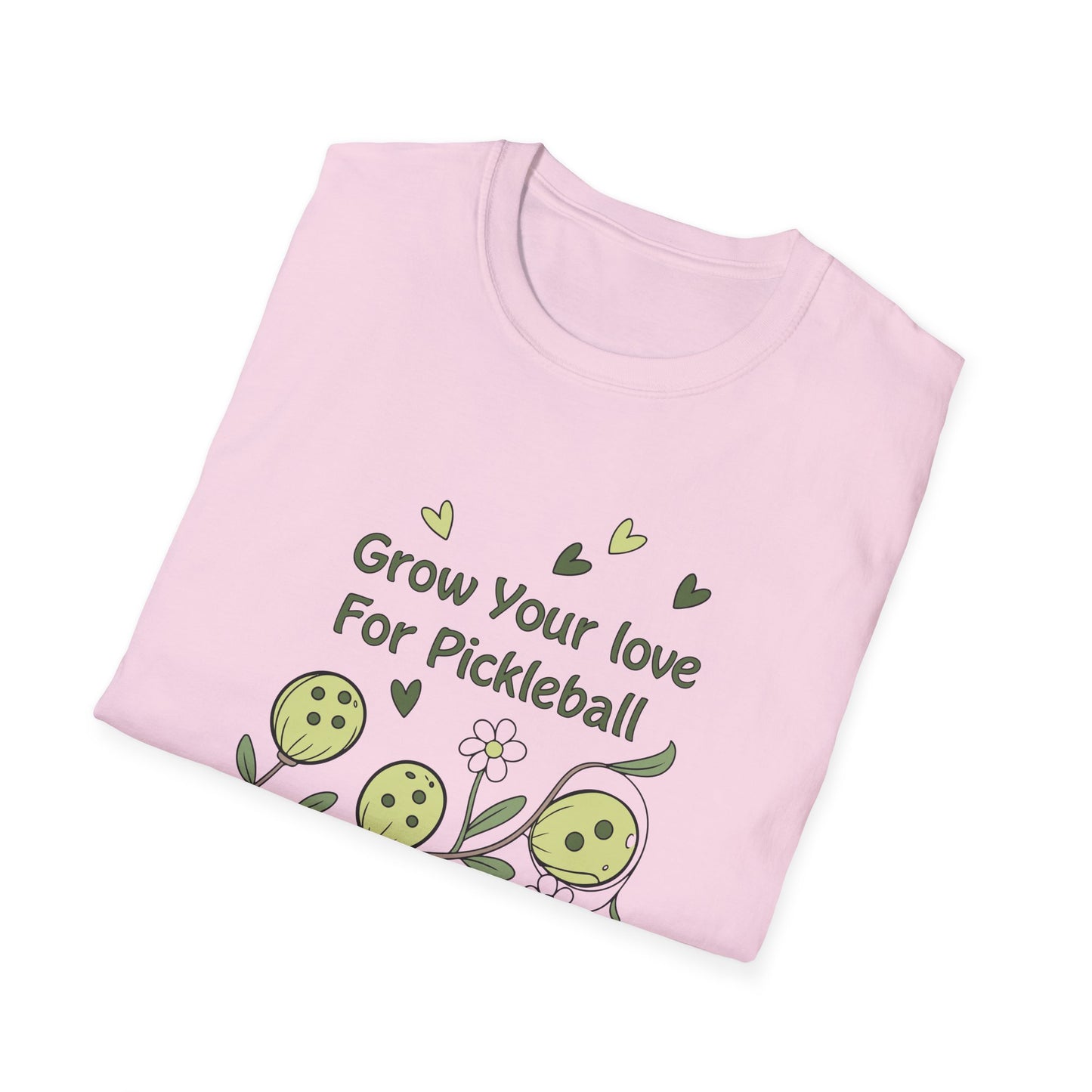 Women's Unique Pickleball T-shirt - Grow Your Love For Pickleball