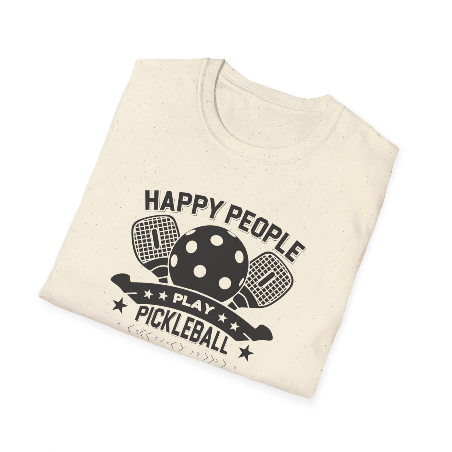 Men's Quirky Pickleball T-shirt - Happy People Play Pickleball