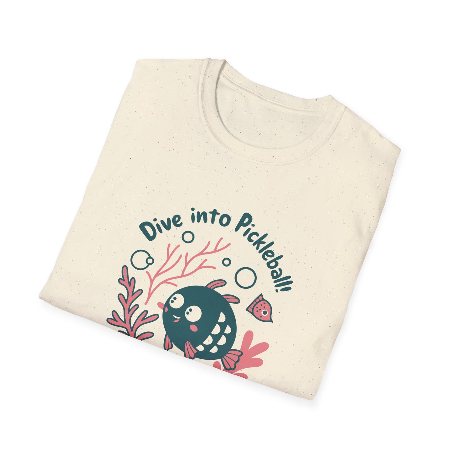 Women's Witty Pickleball T-shirt - Dive into Pickleball