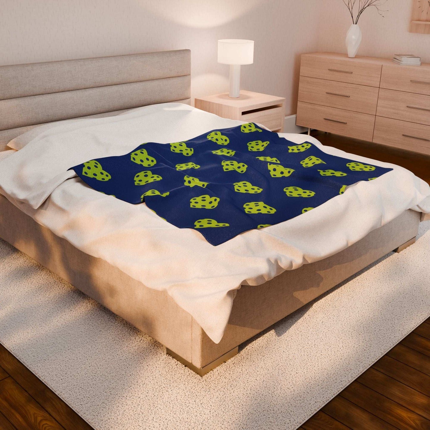 Pickleball Playful Blanket - Heart