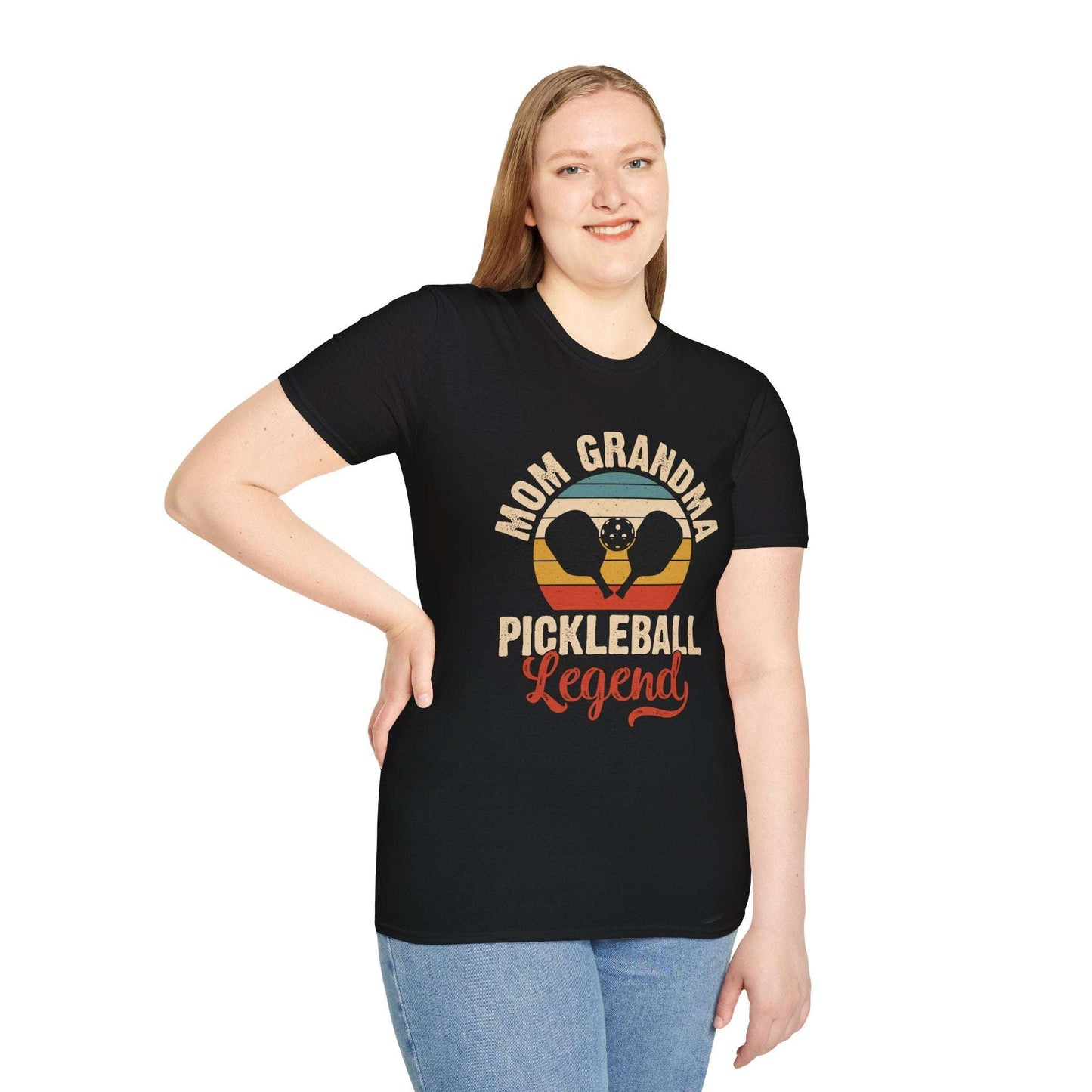 Women's Funny Pickleball T-Shirt - Mom Grandma Pickleball Legend