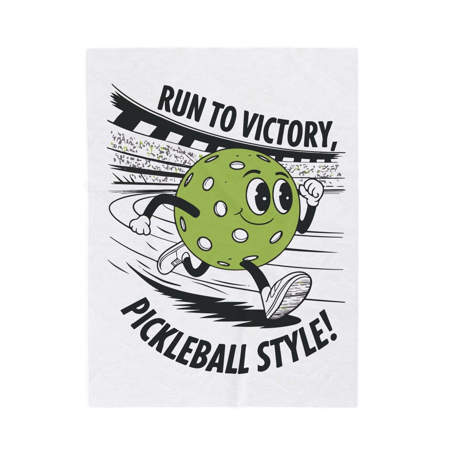 Pickleball Comfy Blanket - Run To Victory Pickleball Style