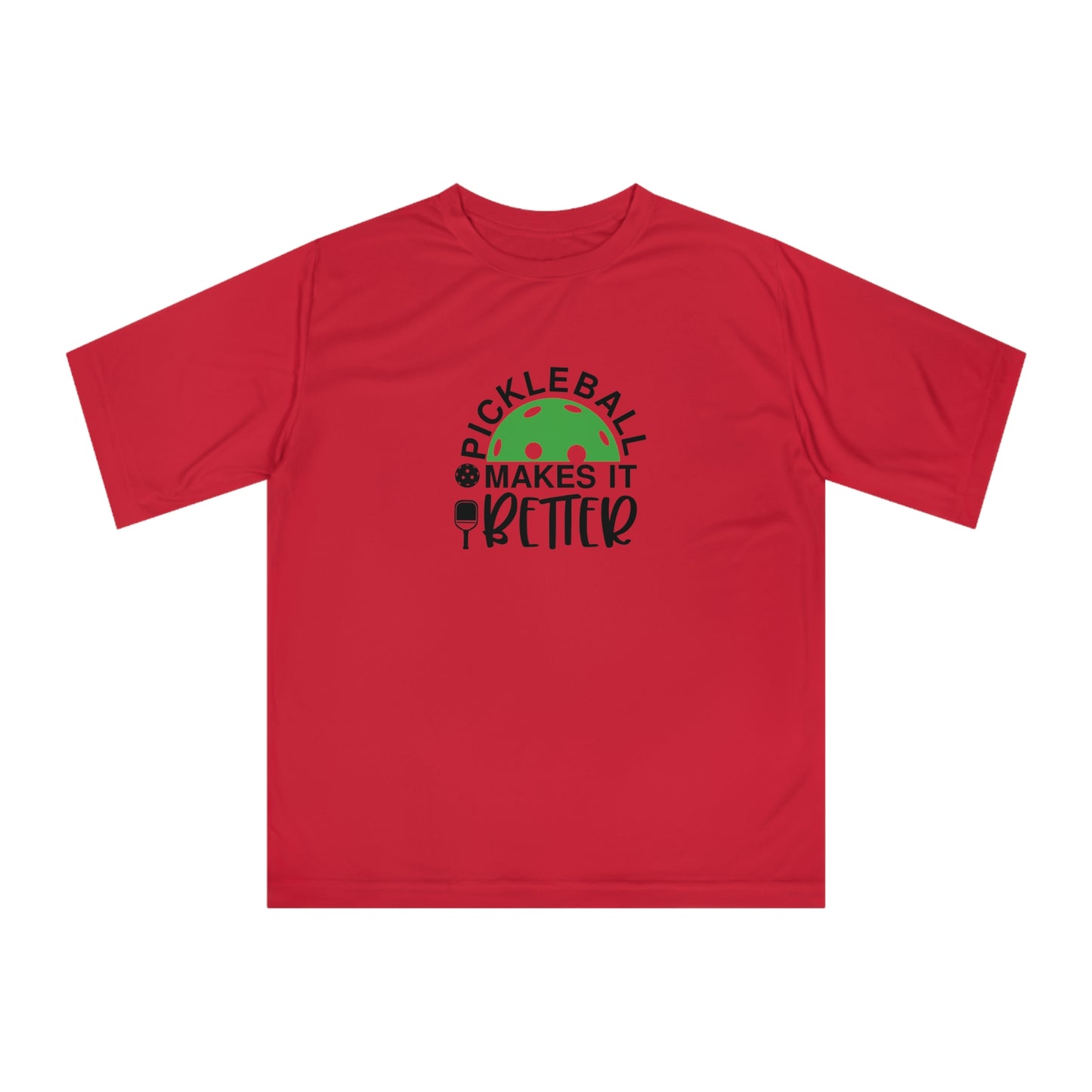 Women's Lightweight Pickleball T-shirt - Pickleball Make It Better Red