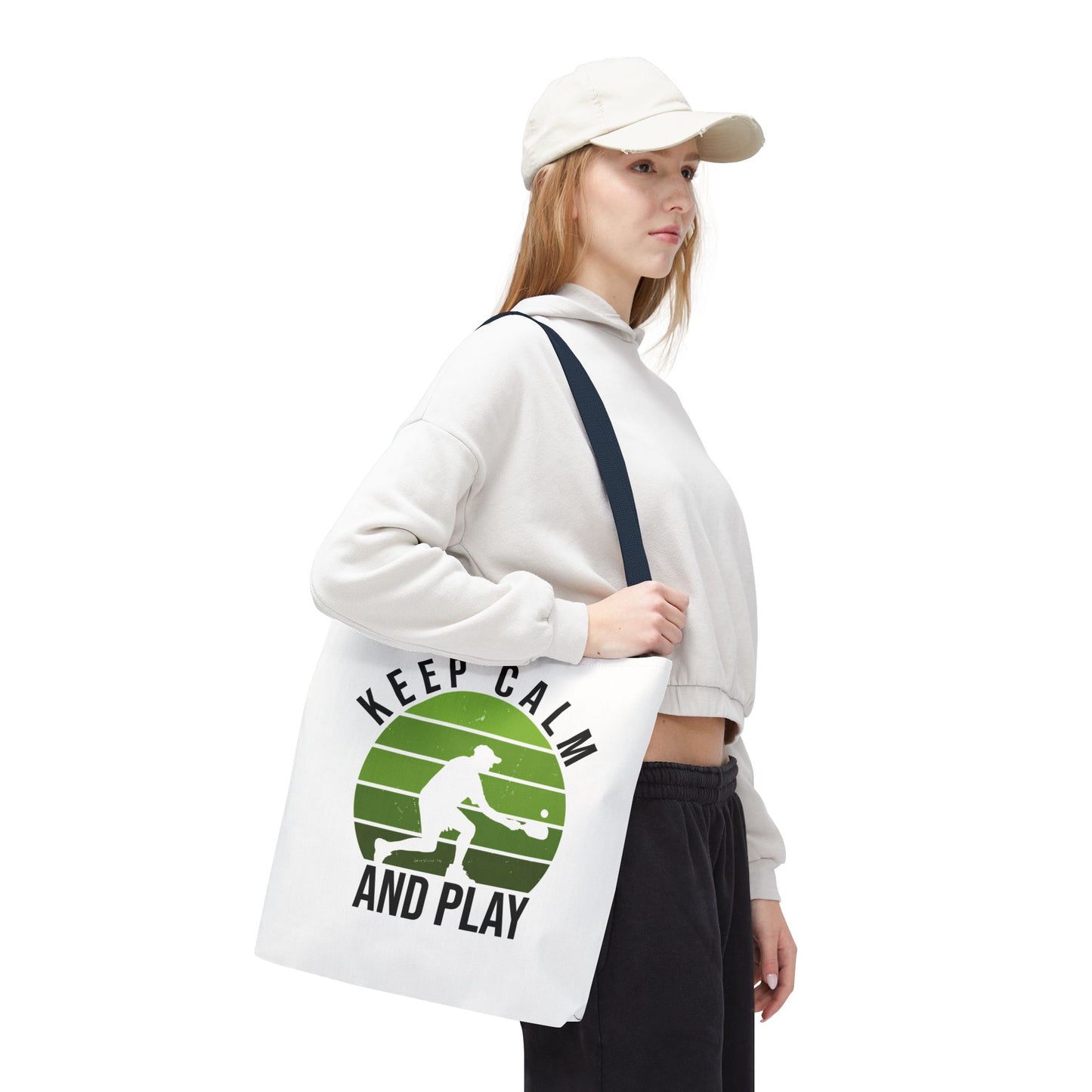 Pickleball Durable Tote Bag - Keep Calm and Play