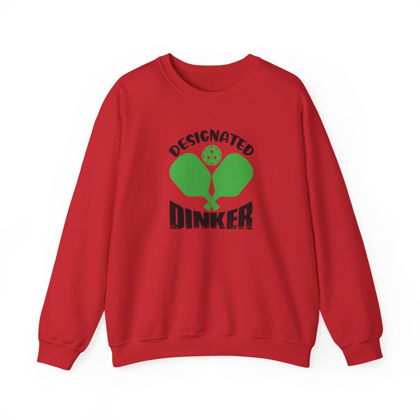 Women's Durable Pickleball Sweatshirt - Designated Dinker Red