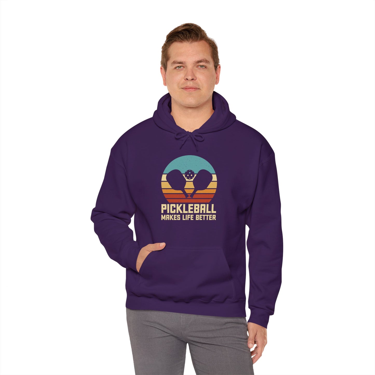 Men's Unique Pickleball Hoodie - Pickleball Make Life Better